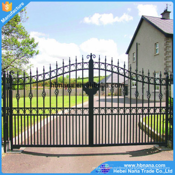 2017 new design modern iron gate designs / tubular gate design / security used wrought iron door